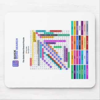Recherche de mots rapide — Tapis de souris en mode