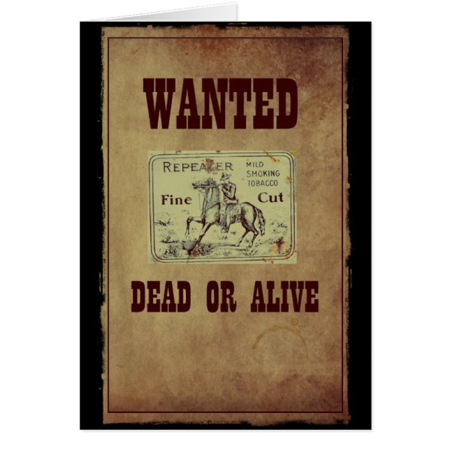 Recherché mort ou vivant (Devant)