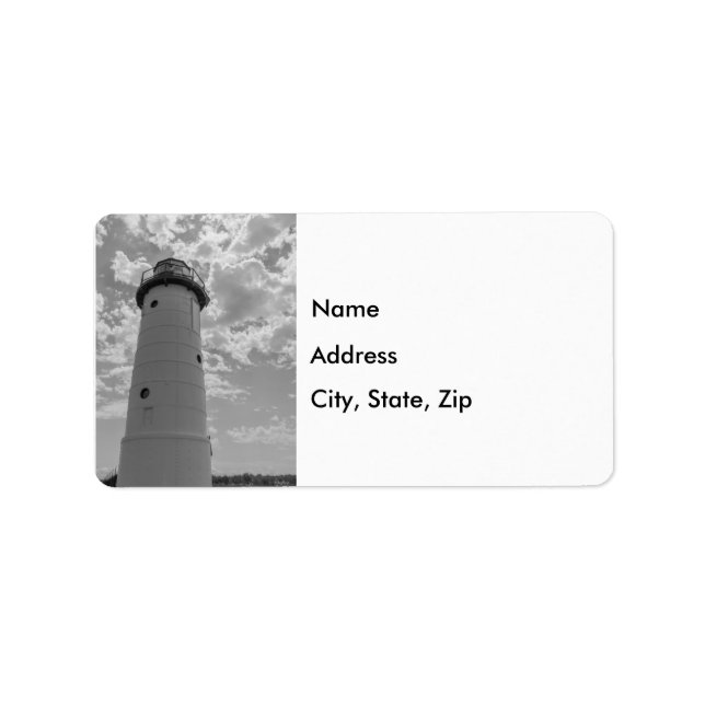 Recherche sur Manistee Lighthouse Étiquette en niv (Devant)