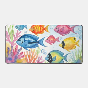 Récif corallien tropical aquarelle scène océanique
