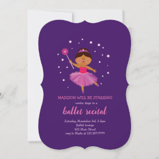 RÉCITAL DE BALLET Invitation de danseuse Ballerine