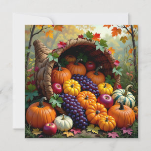 Récolte d'automne et cornucopia de bénédictions
