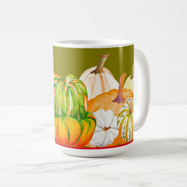 Récolte de citrouilles sur une Mug classique (2) (Devant droit)