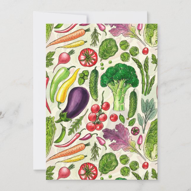 Récolte de légumes et d'herbes sur le blanc (Devant)