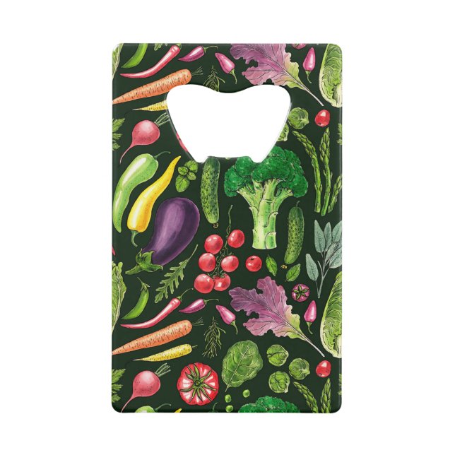 Récolte de légumes et d'herbes sur le noir (Devant)