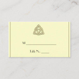 Récolte Gold Celtic Knot Mariage Cartes de Place