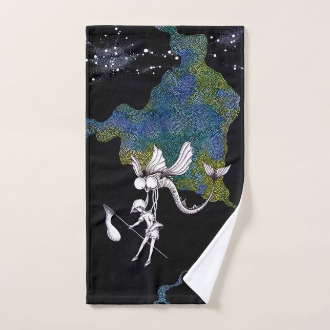 Récolte par une nuit d'été. (Serviette à main)
