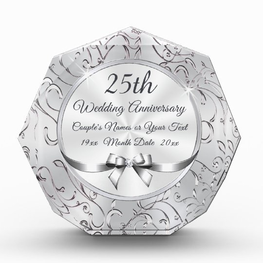 Recompense 25emes Idees De Cadeau D Anniversaire De Mariage Zazzle Fr