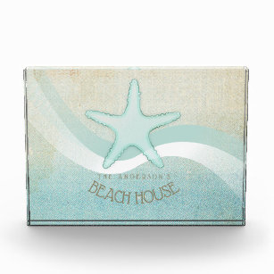 Récompense Beach House Nautical Starfish Aqua Blue ID623