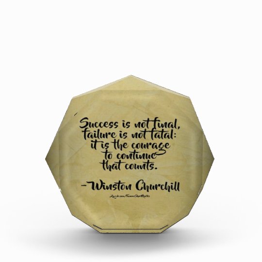 Recompense Citation De Winston Churchill Succes Zazzle Fr