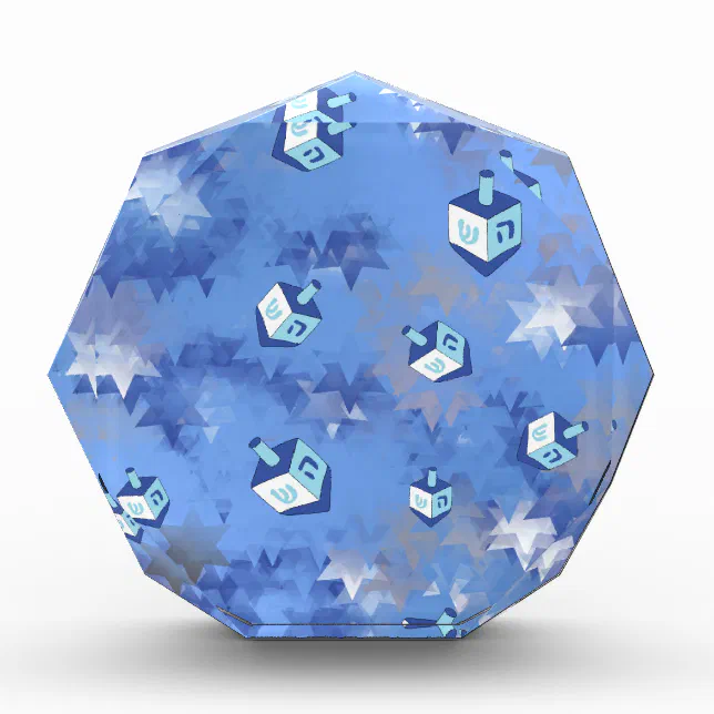 Récompense Heureux Hanoukka Falling Star et Dreidels | Zazzle.fr