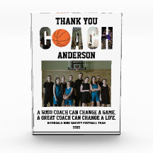 Merci Entraîneur de Basketball Équipe Fin de Saiso