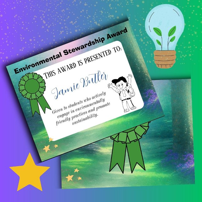 récompense scolaire de l'environnement (environmental award)