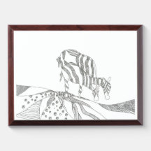 Un cadre de croquis d'art abstrait en cadeau pour 