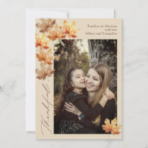 Reconnaissant, Carte de voeux de Thanksgiving pour