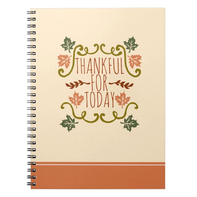Reconnaissant pour le carnet du thanksgiving | (Devant)