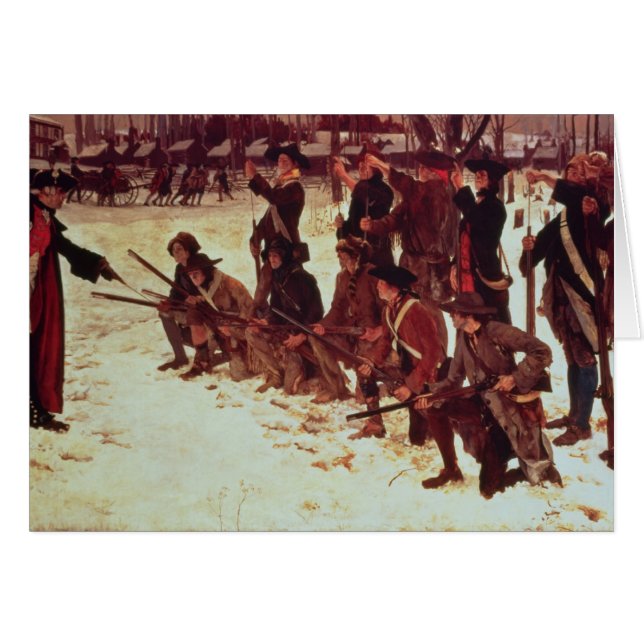 Recrues de forage d'Américain de baron von Steuben (Devant horizontal)