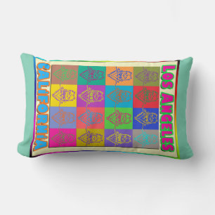 Rectangle 16 Surfers Coussin de Los Angeles