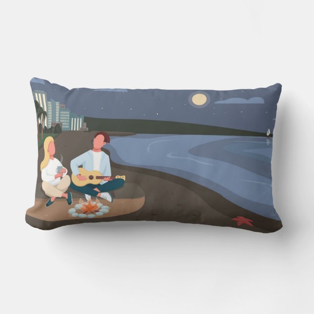 Rectangle 50e anniversaire Keepsaké Coussin (Recto)