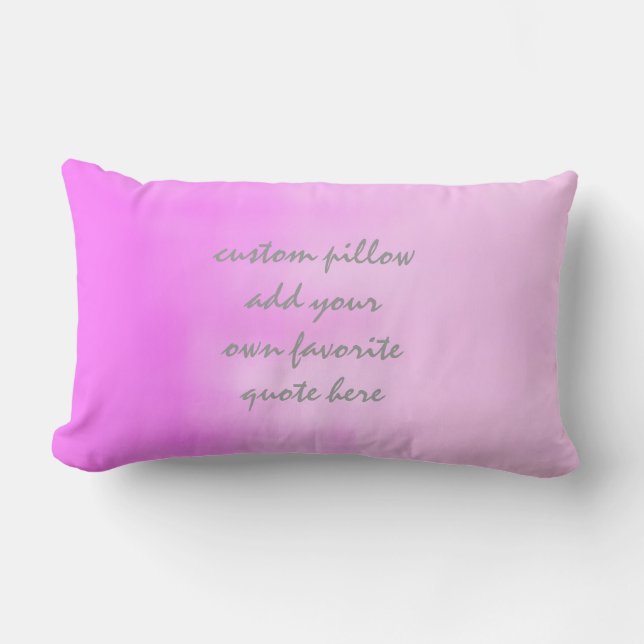 Rectangle ajouter une citation rose coussin ombre pour la dé (Recto)