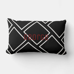 Rectangle Ajouter Votre Nom Coussin D'Oreiller Personnalisé