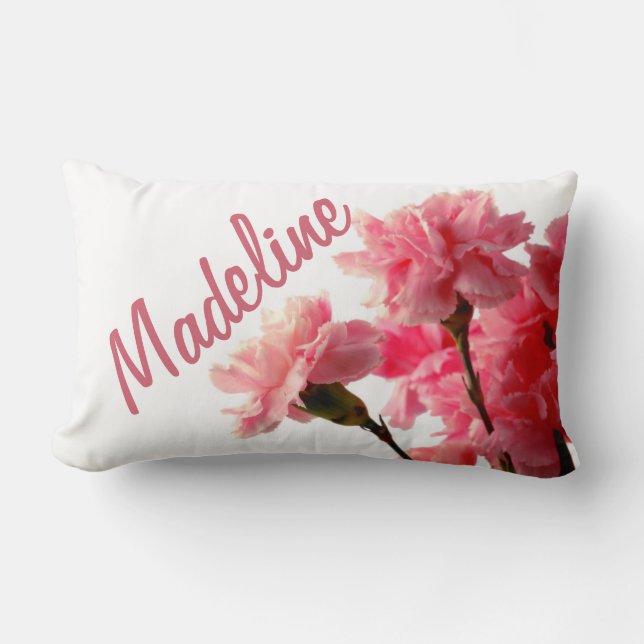 Rectangle Ajoutez un beau coussin rose nommé de fleur (Recto)