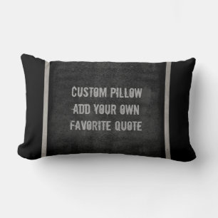 Rectangle ajoutez votre propre coussin de devis pour une déc