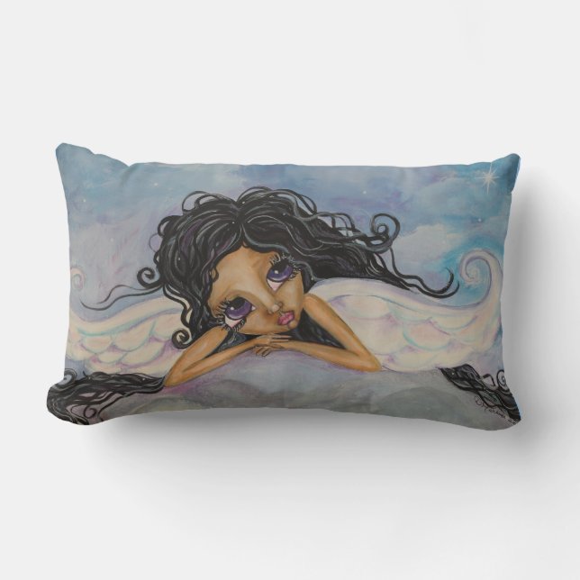 Rectangle Anges observant au-dessus de vous le coussin (Recto)