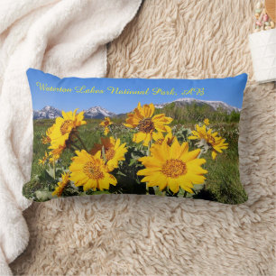 Rectangle Arrowleaf Fleur sauvage Lumbar Coussin