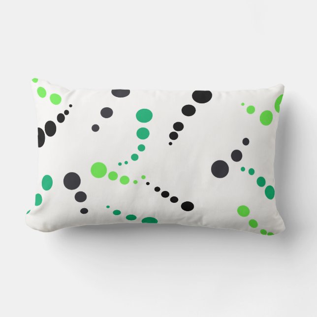 Rectangle Art Abstrait Peinture D'Un Coussin Coussin Type (Recto)