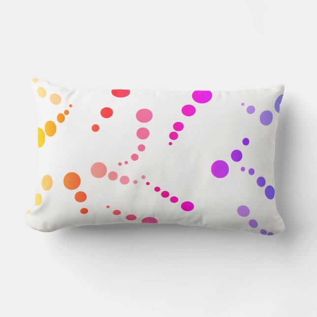 Rectangle Art Abstrait Peinture D'Un Coussin Coussin Type (Recto)