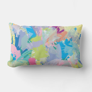 Rectangle Art Moderne Abstrait Coussin contemporain élégant