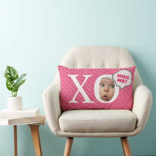 Rectangle ATTENDEZ-MOI ! Coussin photo bébé personnalisé