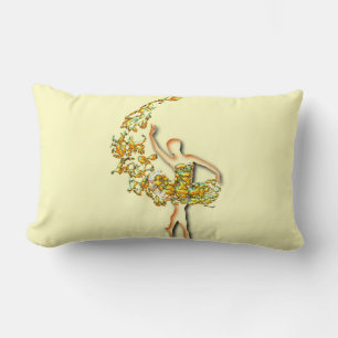 Rectangle Ballerina Lumbar Coussin danseuse de ballet femme