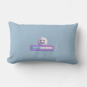 Rectangle Barre de Chargement Mignonne Smile Coussin Couss