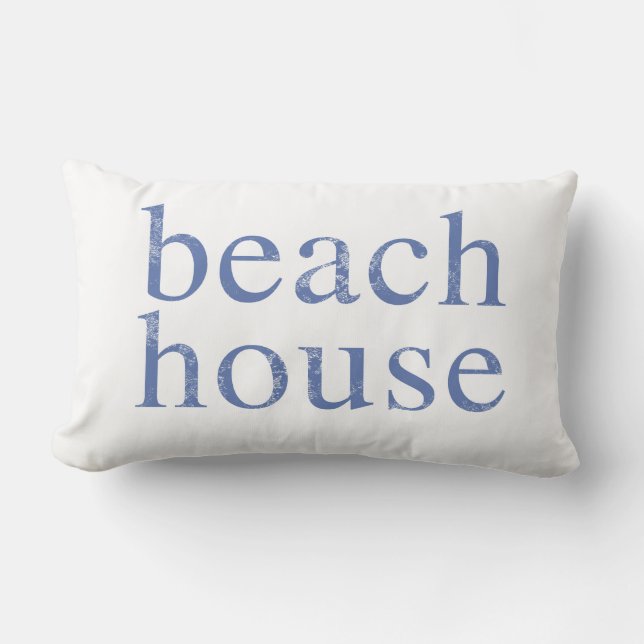 Rectangle Beach House Coussin en détresse (Recto)