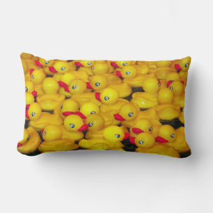 Rectangle Beau coussin canard en caoutchouc jaune