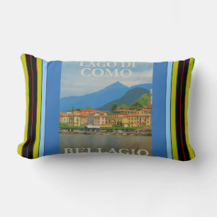 Rectangle Bellagio Italie Poster Lumbar Coussin