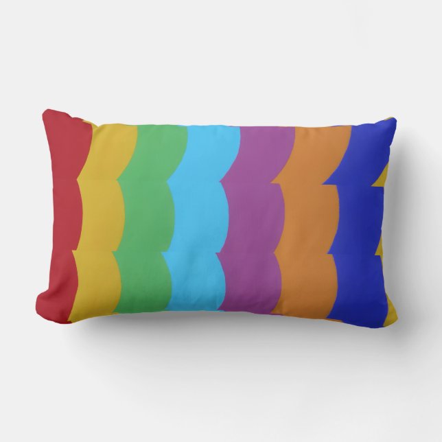 Rectangle Belles couleurs vives ! Coussin lombaire (Recto)