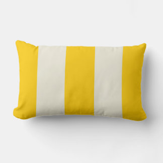 Rectangle Beurre Jaune et Ecru Coussin de bande