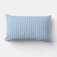 Bleu pastel et rose rayé > Coussin à motifs