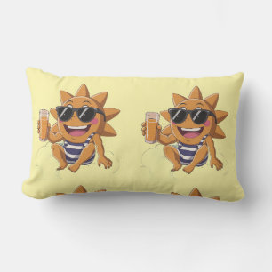 Rectangle Bonjour été Coussin lombaire
