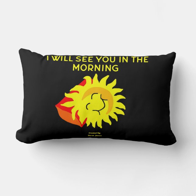 Rectangle Bonne nuit Sun Lumbar Coussin (Recto)