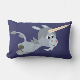 Rectangle Caricature Cute Unicorn Dans Un Coussin Vite