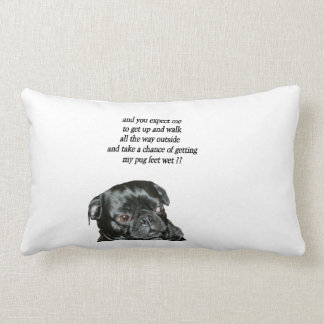 Rectangle carlin noir de coussin