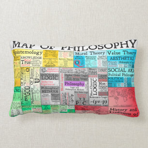 Rectangle Carte de coussin de philosophie