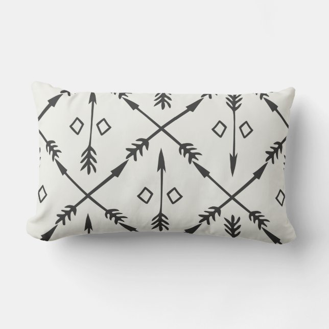 Rectangle Ce Coussin à Flèche Noire va Transformer Votre Esp (Recto)
