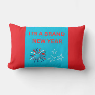 Rectangle C'est une nouvelle année Coussin de célébration de