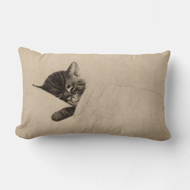 Rectangle Chessie "sommeil coussin d'accent comme chaton" (Recto)