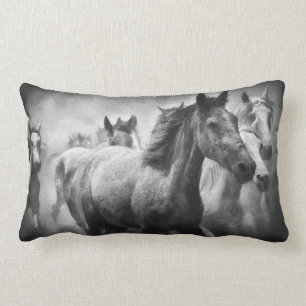 Rectangle Cheval Stampede Lumbar Coussin